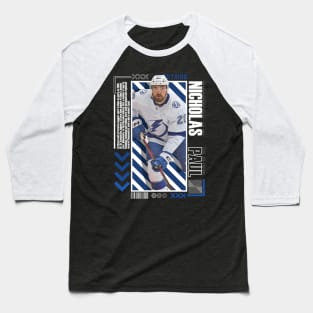 Nicholas Paul Paper Poster Version 10 Baseball T-Shirt